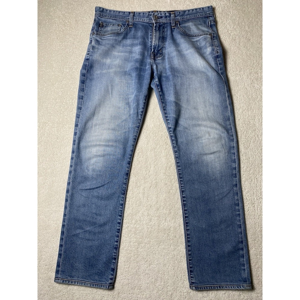 AG Adriano Goldschmied The Graduate Tailored Leg Jeans 32x34 Measured 34x28 Blue